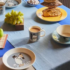 MOOMIN ARABIA Arabia Mummi Asjett 19cm Mummipappa Grå New