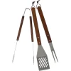 SEASONS BBQ Sett Børstet Stål + Trehåndtak Hot