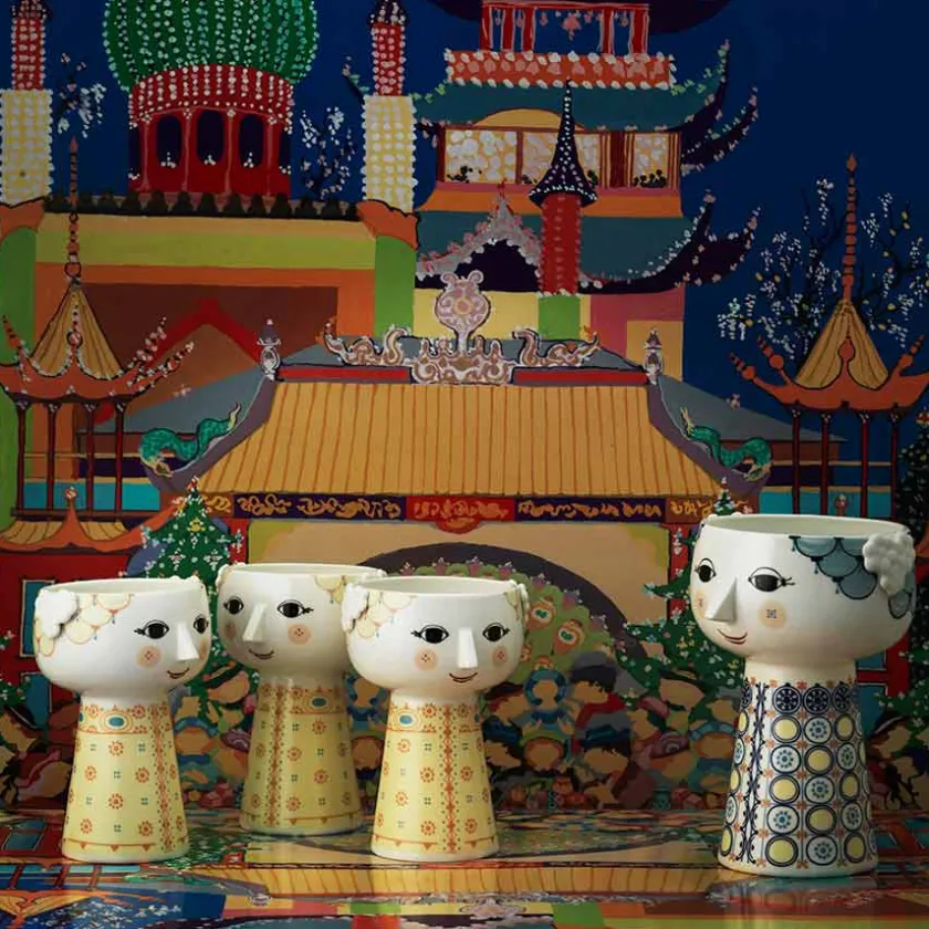 BJØRN WIINBLAD Bjørn Wiinblad Eva Vase 15cm Soft Yellow Discount