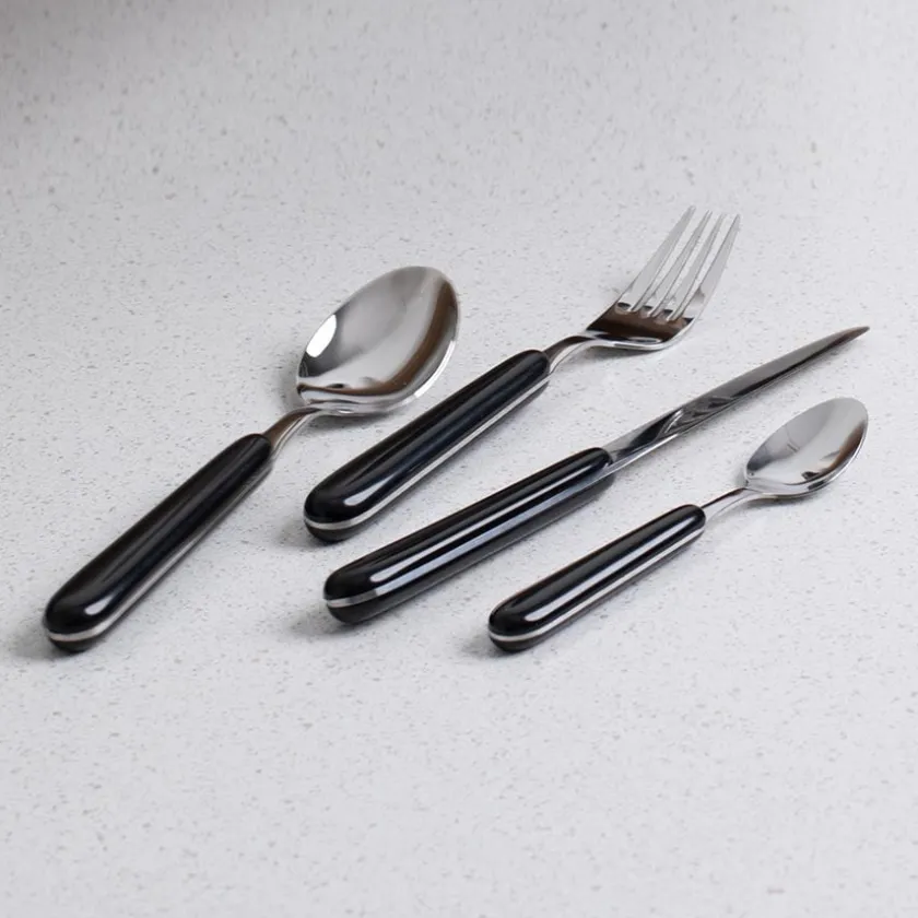 CHRISTIANIA 1739 Bari Bestikksett 16 Deler Sort