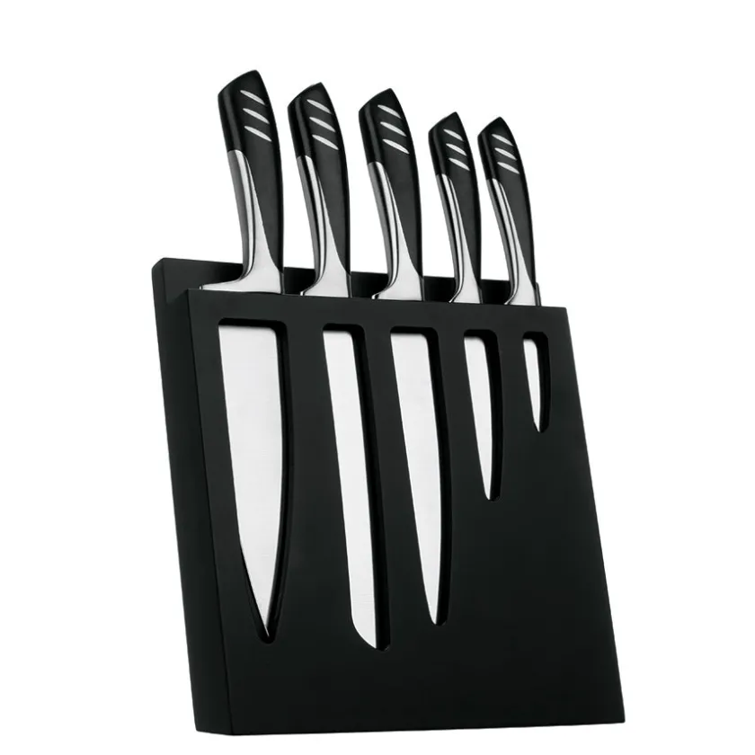 CHRISTIANIA 1739 Nagasaki Knivblokk Sort m/5 Kniver