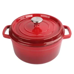 CHRISTIANIA 1739 Støpejernsgryte 5L Rød Clearance