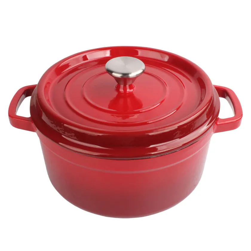 CHRISTIANIA 1739 Støpejernsgryte 5L Rød Clearance