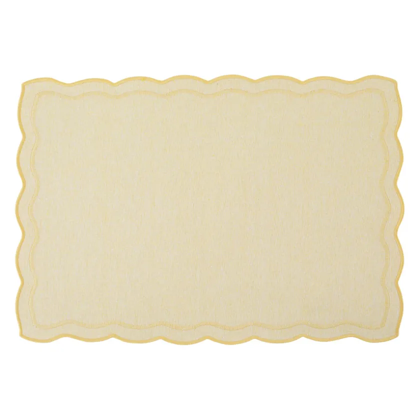 CHRISTIANIA GLASMAGASIN Collection Dekkebrikke 48x33cm Gul Sale