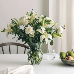 HADELAND GLASSVERK Daisy Vase Optikk Klar 21cm Hot