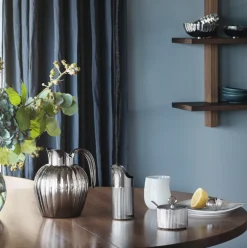 GEORG JENSEN Bernadotte Sukkerskål m/Skje Rustfritt Stål Sale