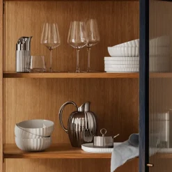 GEORG JENSEN Bernadotte Sukkerskål m/Skje Rustfritt Stål Sale