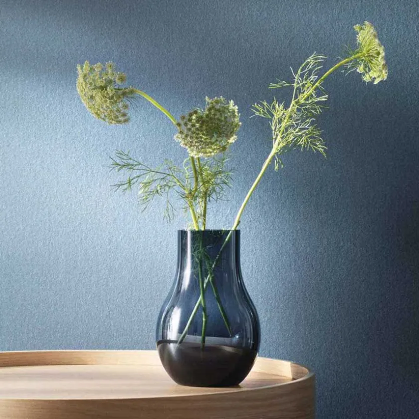GEORG JENSEN Cafu Vase 205x300mm Glass New