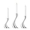 GEORG JENSEN Cobra Lysestake 3pk Blankt Rustfritt stål Best