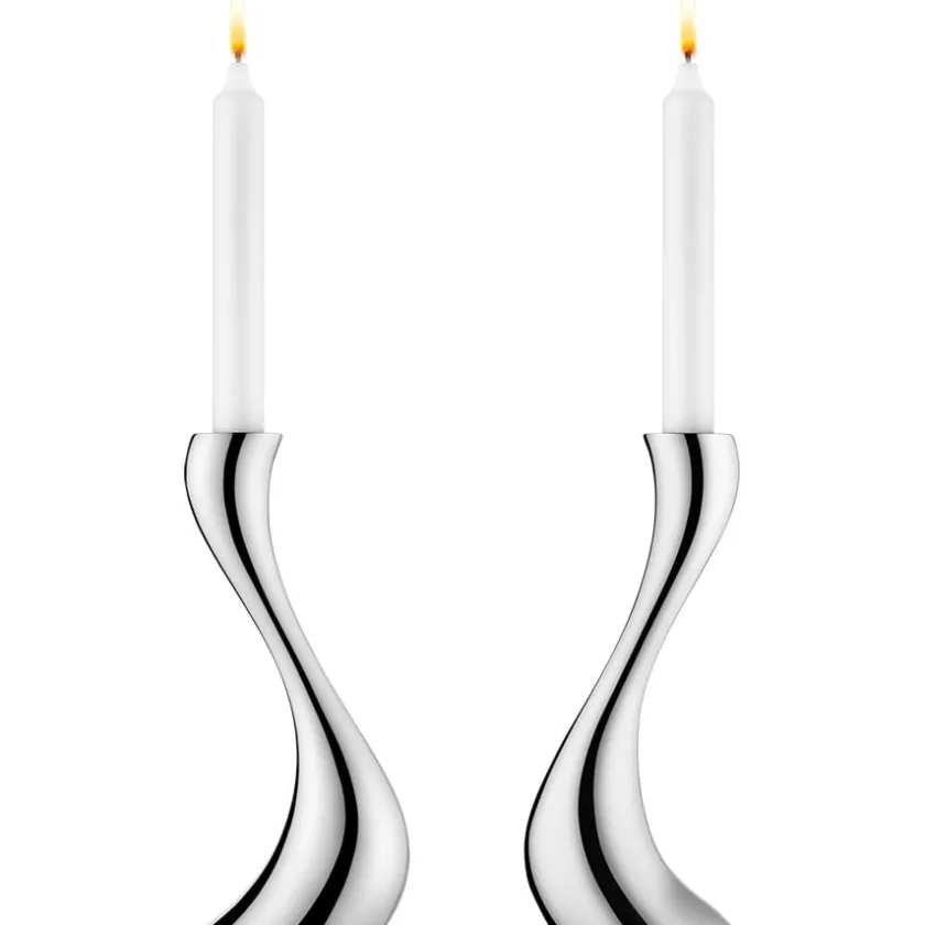 GEORG JENSEN Home Cobra Lysestake 2pk 20cm Sale