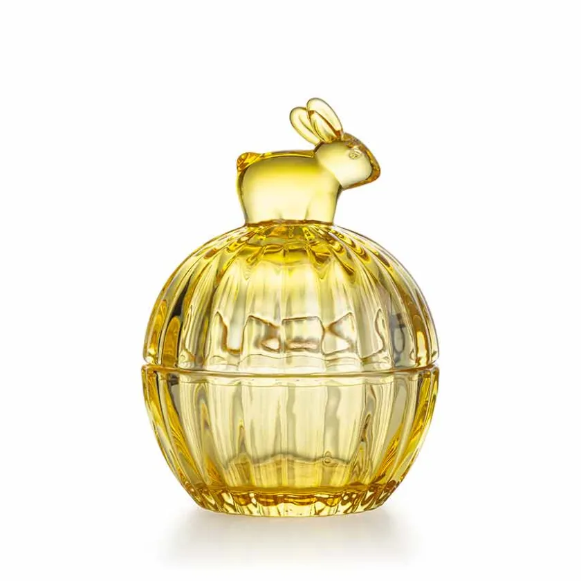 HADELAND GLASSVERK Glassskål med Lokk Hare - Hadeland Best