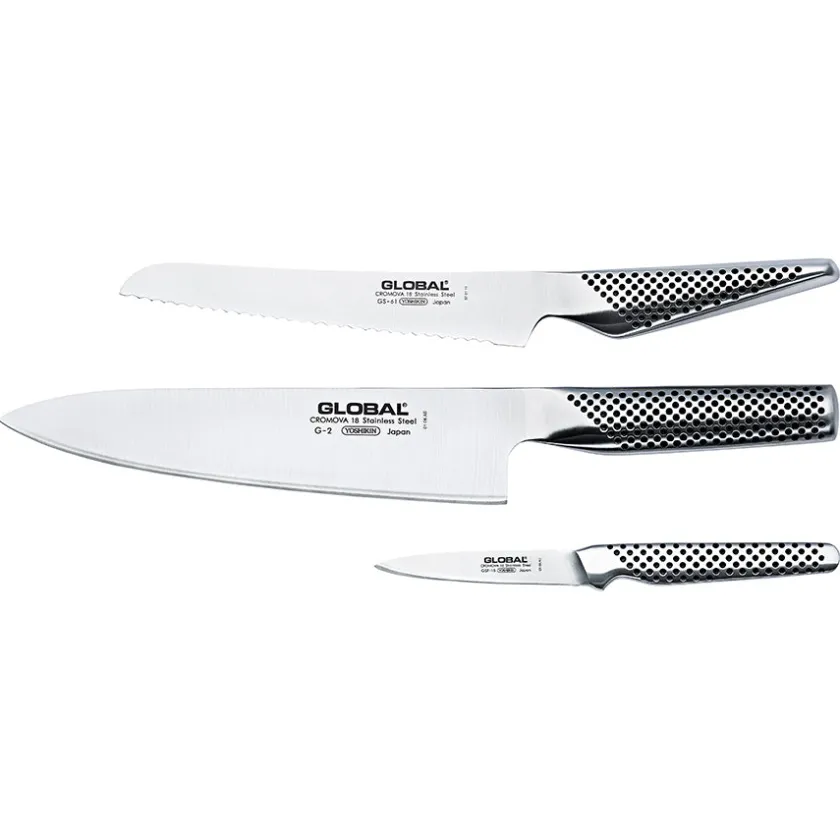 GLOBAL Knivsett 3 Kniver Discount