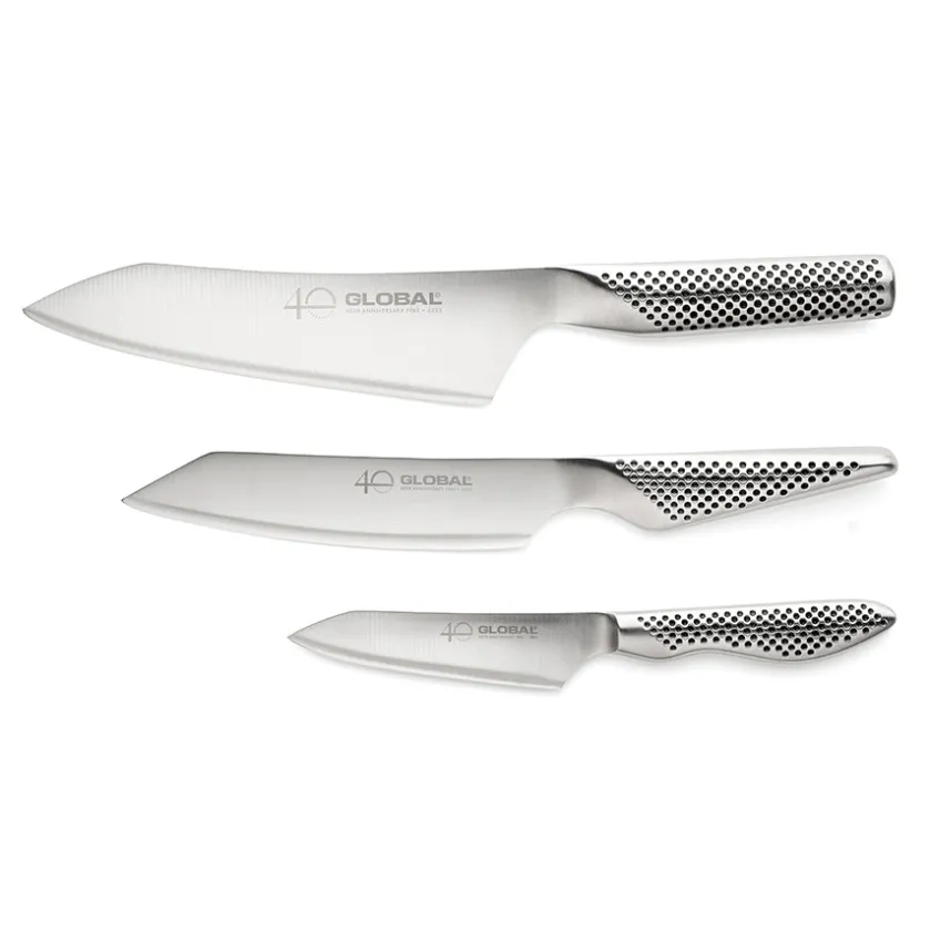 GLOBAL Knivsett 3 Kniver G-4, GS-110, GS-58 40års Jubileum Sale