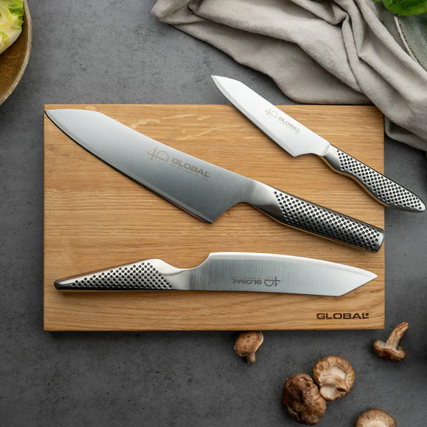 GLOBAL Knivsett 3 Kniver G-4, GS-110, GS-58 40års Jubileum Sale