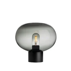 HADELAND GLASSVERK Arkiv Bordlampe 4169 Røkgrå Liten Outlet