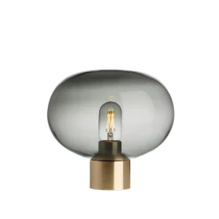 HADELAND GLASSVERK Arkiv Bordlampe 4169 Røkgrå Liten Outlet