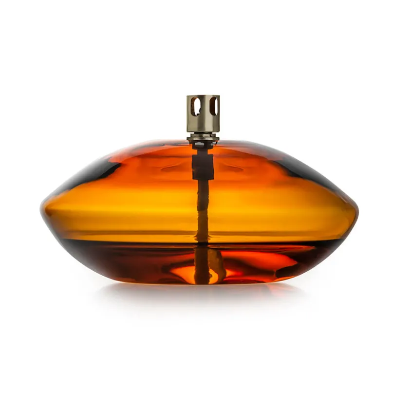 HADELAND GLASSVERK Aurora Oljelampe Amber Clearance