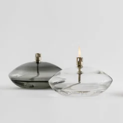 HADELAND GLASSVERK Aurora Oljelampe Klar New