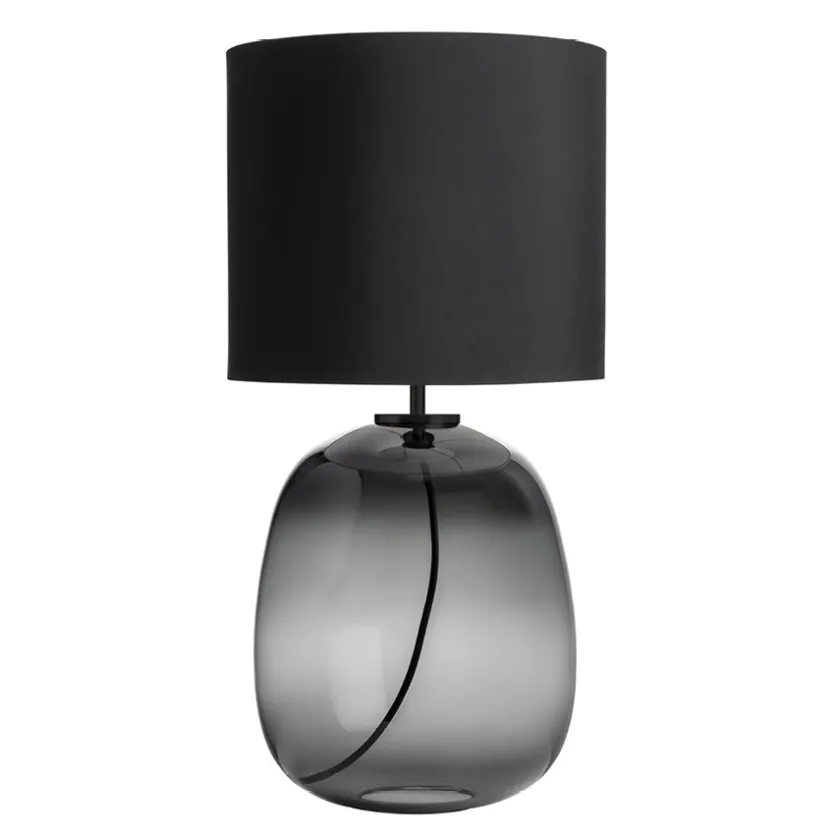 HADELAND GLASSVERK Austra Bordlampe Røkgrå New