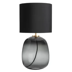 HADELAND GLASSVERK Austra Bordlampe Røkgrå New