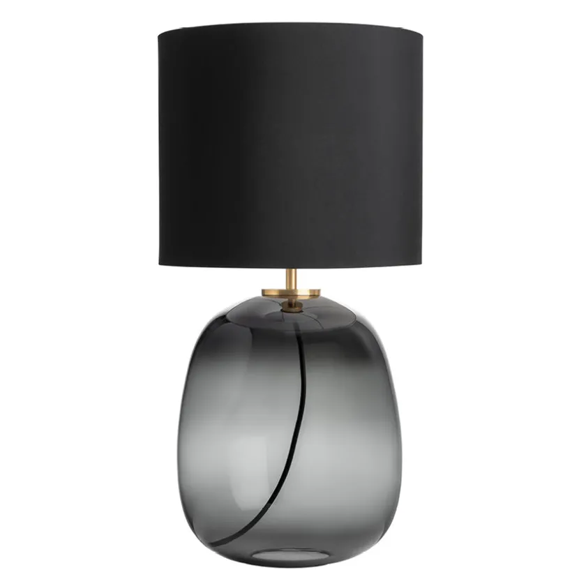 HADELAND GLASSVERK Austra Bordlampe Røkgrå New