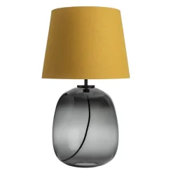 HADELAND GLASSVERK Austra Bordlampe Røkgrå New