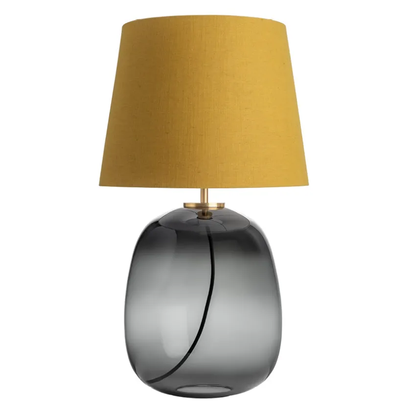 HADELAND GLASSVERK Austra Bordlampe Røkgrå New