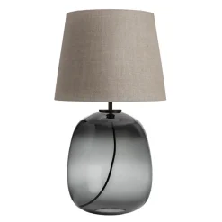 HADELAND GLASSVERK Austra Bordlampe Røkgrå New