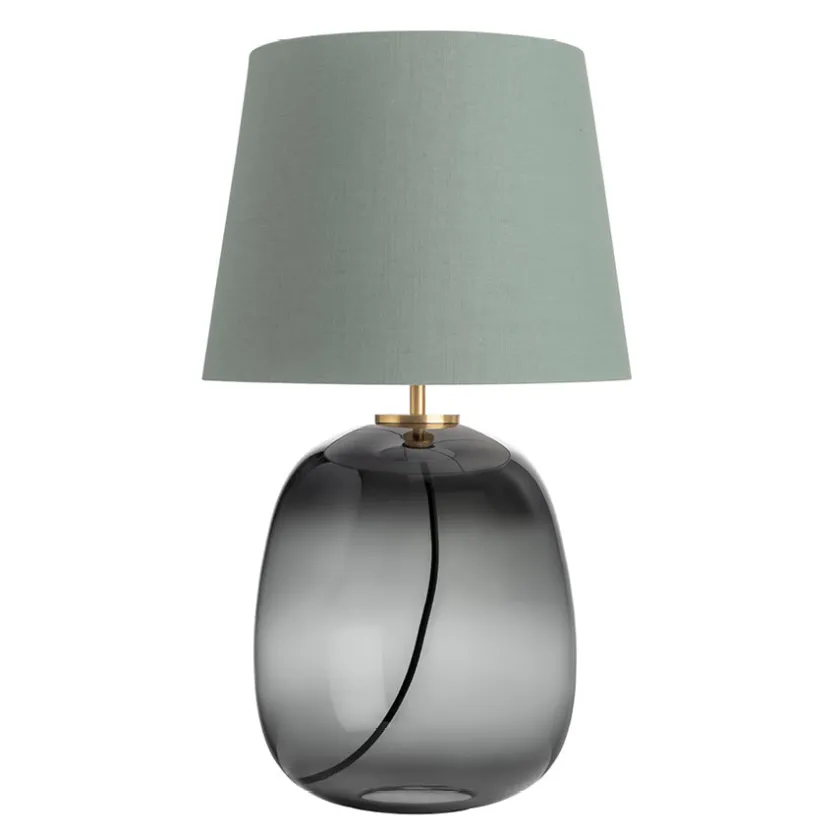 HADELAND GLASSVERK Austra Bordlampe Røkgrå New