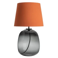 HADELAND GLASSVERK Austra Bordlampe Røkgrå New