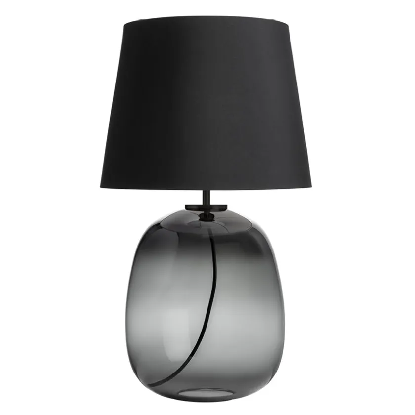 HADELAND GLASSVERK Austra Bordlampe Røkgrå New