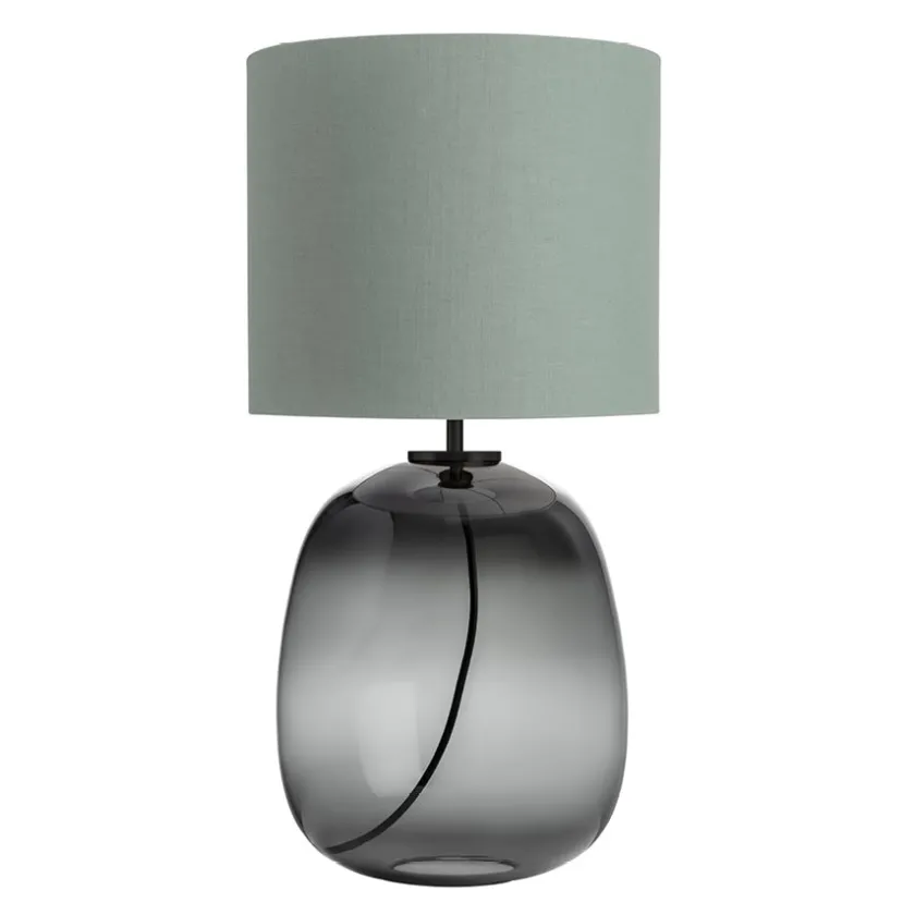 HADELAND GLASSVERK Austra Bordlampe Røkgrå New