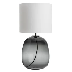 HADELAND GLASSVERK Austra Bordlampe Røkgrå New