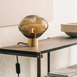 HADELAND GLASSVERK Crystal Stone Bordlampe Best