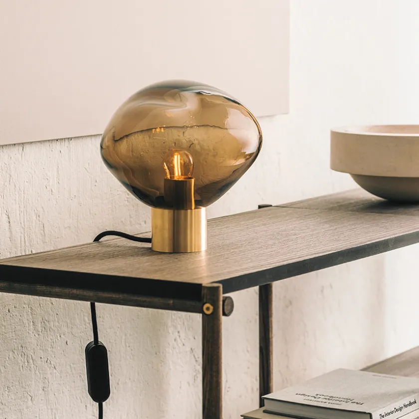 HADELAND GLASSVERK Crystal Stone Bordlampe Best