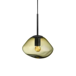 HADELAND GLASSVERK Crystal Stone Pendellampe New