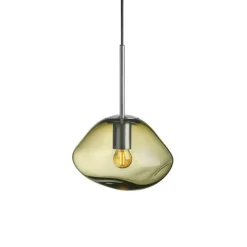 HADELAND GLASSVERK Crystal Stone Pendellampe New