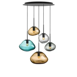 HADELAND GLASSVERK Crystal Stone Pendellampe Hot