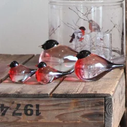 HADELAND GLASSVERK Dompap Glassfigur 6 cm 2-pk Sale