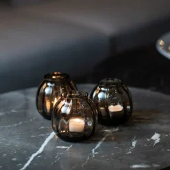 HADELAND GLASSVERK Ella Lyslykt 90mm Kakao Hot