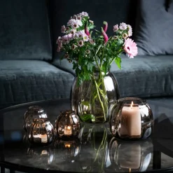 HADELAND GLASSVERK Ella Lyslykt 90mm Kakao Hot