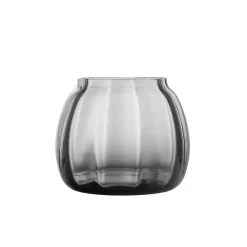 HADELAND GLASSVERK Ella Vase 140mm Røkgrå Online