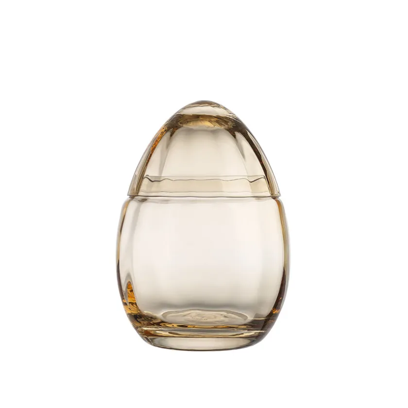 HADELAND GLASSVERK Glassegg Gul 15cm Clearance