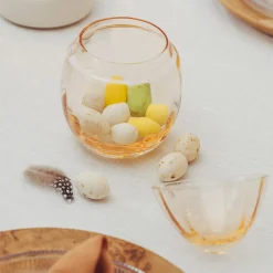 HADELAND GLASSVERK Glassegg Gul 15cm Clearance