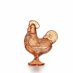 HADELAND GLASSVERK Glasshane m/Lokk Oransje 22cm Sale