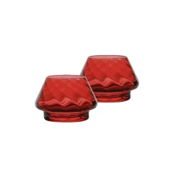 HADELAND GLASSVERK Gran Lyslykt Rød Optikk 2pk Best