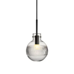 HADELAND GLASSVERK Krystallkule Taklampe Skjær Klar