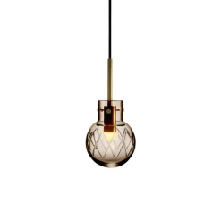 HADELAND GLASSVERK Krystallkule Taklampe