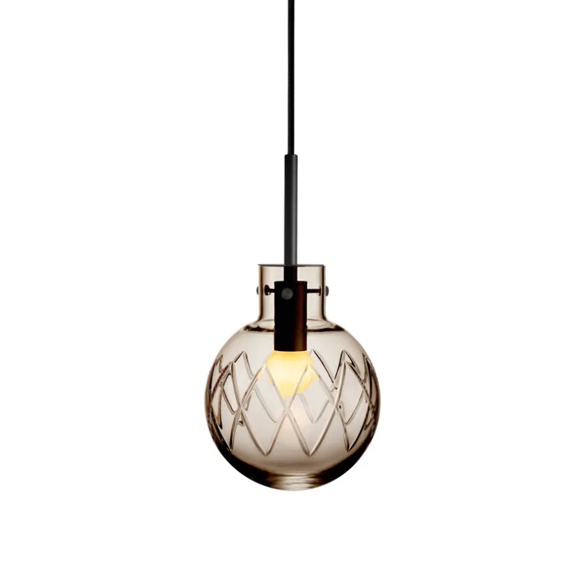 HADELAND GLASSVERK Krystallkule Taklampe