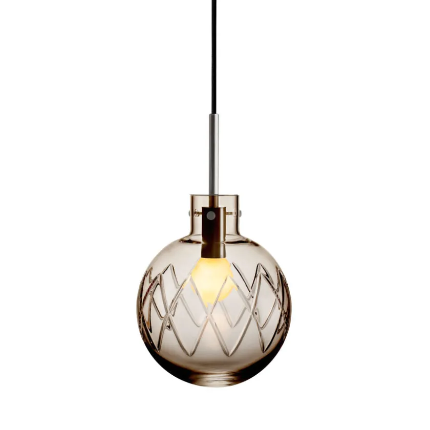 HADELAND GLASSVERK Krystallkule Taklampe